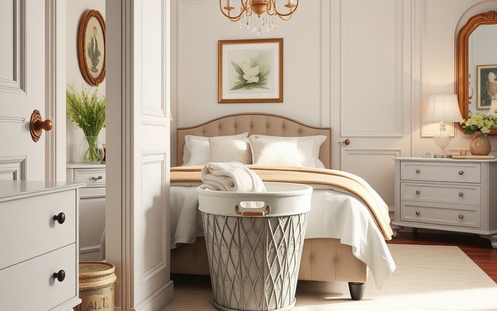 Jak sprytnie ukryć pranie w sypialni – praktyczne rozwiązania i miejsca na kosz na bieliznę