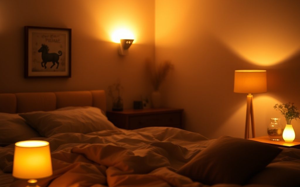 Sypialnia z oświetleniem nastrojowym: jak rozmieścić lampy dla miękkiego i przytulnego klimatu