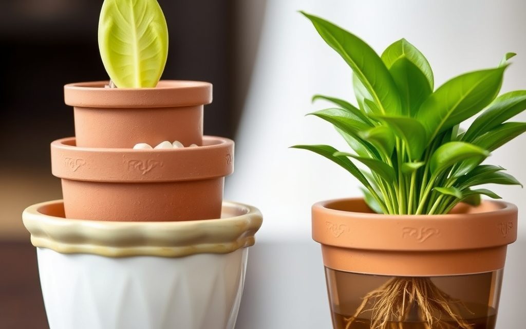 Osłonki z wkładem czy bez – jak wybrać i podlewać, by chronić korzenie roślin przed przelaniem