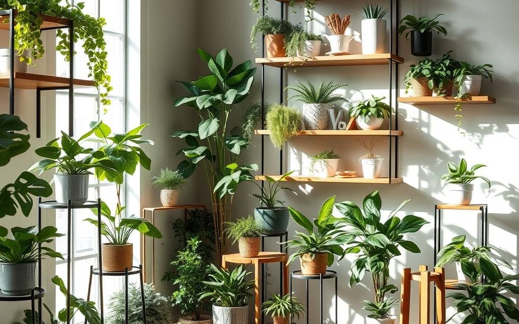 Półki i stojaki na rośliny: jak dopasować materiał, styl i funkcjonalność do wnętrza i przestrzeni