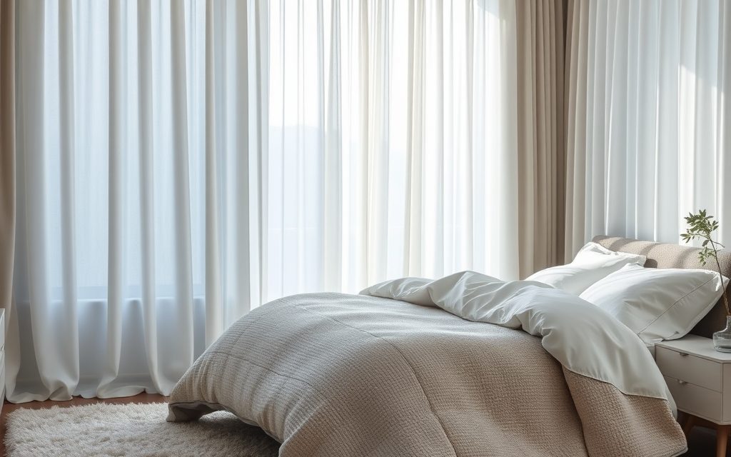 Wyciszenie sypialni tekstyliami: jak zasłony, dywany i narzuty poprawiają komfort akustyczny i sen