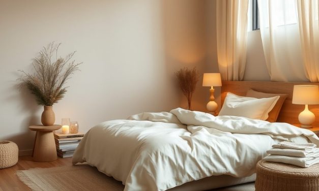 Beżowa sypialnia: jak dodać ciepła i głębi dzięki naturalnym materiałom i oświetleniu