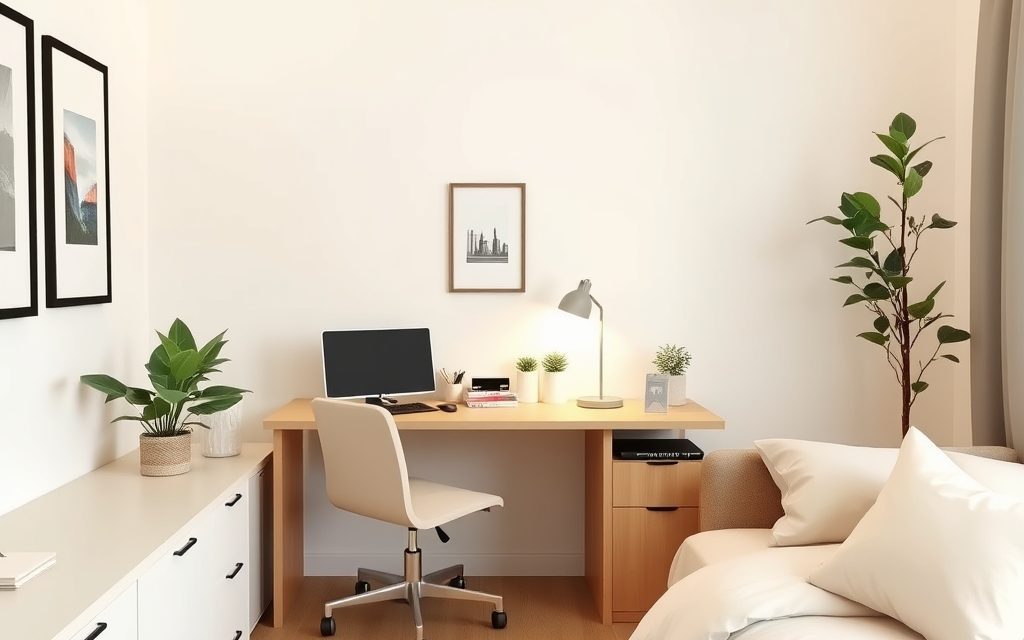 Sypialnia z biurkiem: jak zorganizować wygodne miejsce do pracy i zachować harmonię wypoczynku