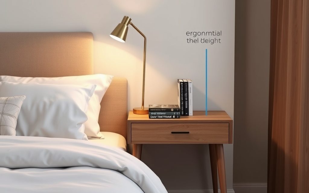 Wysokość szafki nocnej dopasowana do łóżka: ergonomia i komfort przy łóżku
