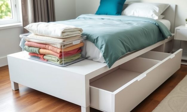 Przechowywanie pod łóżkiem: jak wybrać między pojemnikami a szufladami, by zyskać wygodę i porządek