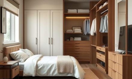 Mała sypialnia z szafą: praktyczne sposoby na funkcjonalną i przestronną aranżację