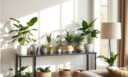 Rośliny na komodę w salonie: jak wybrać gatunki i dopasować osłonki do światła i stylu wnętrza