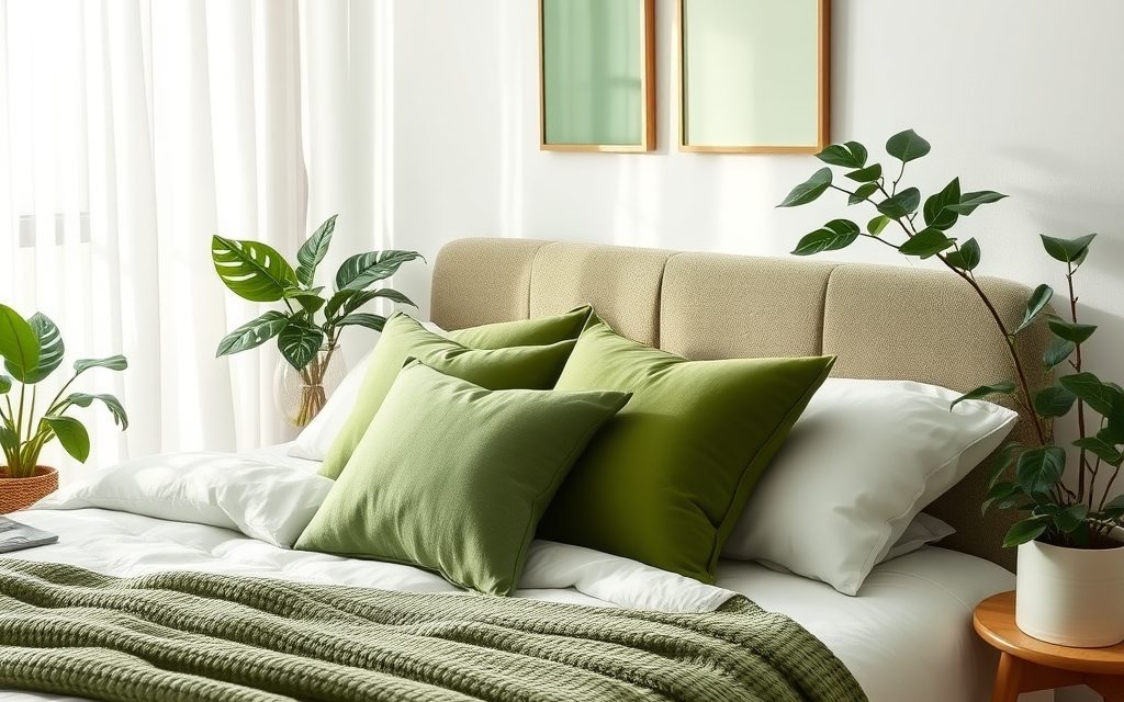Zielona sypialnia: jak wybrać odcień, który stworzy harmonię i relaksujący klimat