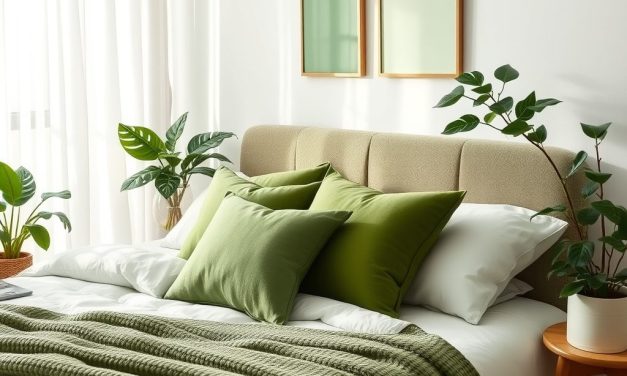 Zielona sypialnia: jak wybrać odcień, który stworzy harmonię i relaksujący klimat