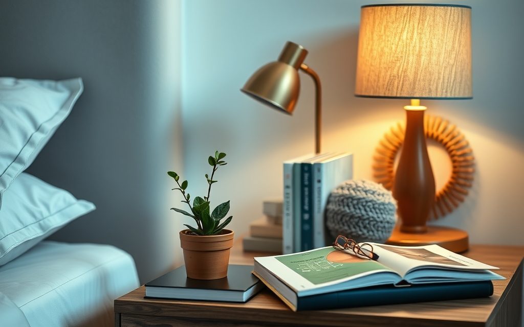 Organizacja stolika nocnego: praktyczne zasady na porządek i wygodę w sypialni